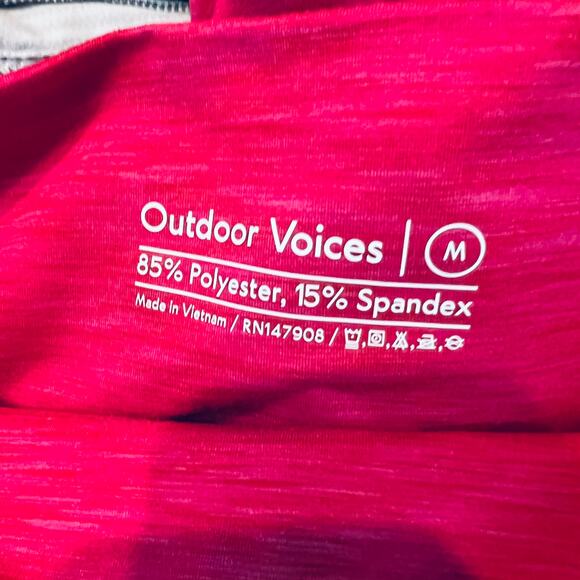 Outdoor Voices Leggings 7/8 Athletic Pants Pink - M - Picture 6 of 6